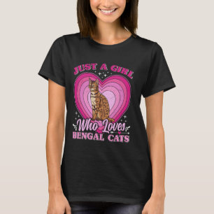Camiseta Mamãe DE Gato APENAS UMA MENINA QUE AMA GATOS BENG