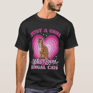 Camiseta Mamãe DE Gato APENAS UMA MENINA QUE AMA GATOS BENG