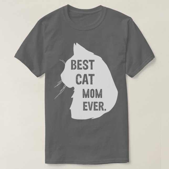 Camiseta Mamãe De Gato Engraçado Melhor Gato Mamãe Já Fez G (Frente do Design)
