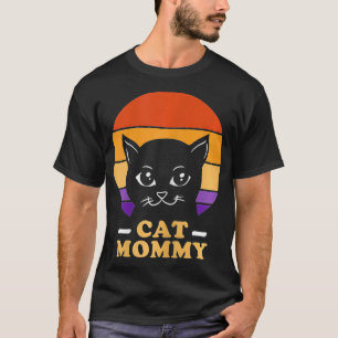 Camiseta Mamãe de gato gatinho amor Design
