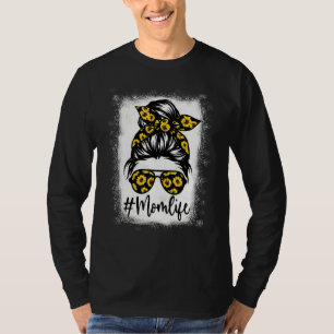 Camiseta Mamãe De Girassol Sangrento Com A Mãozinha Da Mãe