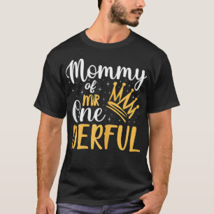Camiseta Mamãe De Mulher Do primeiro aniversario Onemagnifi