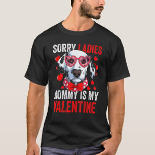 Camiseta Mamãe De Óculos De Nerd Dalmático É Meu Cachorro N