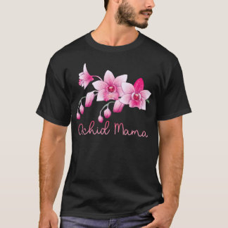 Camiseta Mamãe de Orquídea Amante de Orquídea Cultivador de