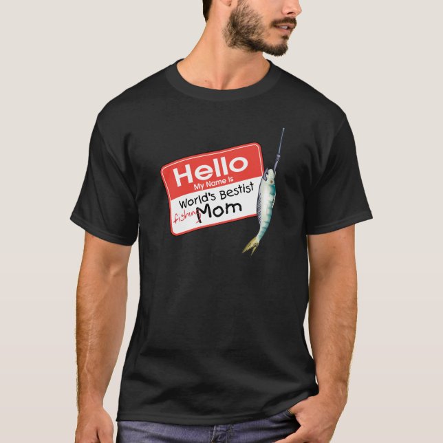 Camiseta Mamãe de Pesca (Frente)
