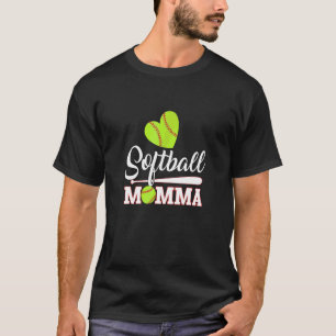 Camiseta Mamãe de Softball Catcher Arremessadora Dia das Mã