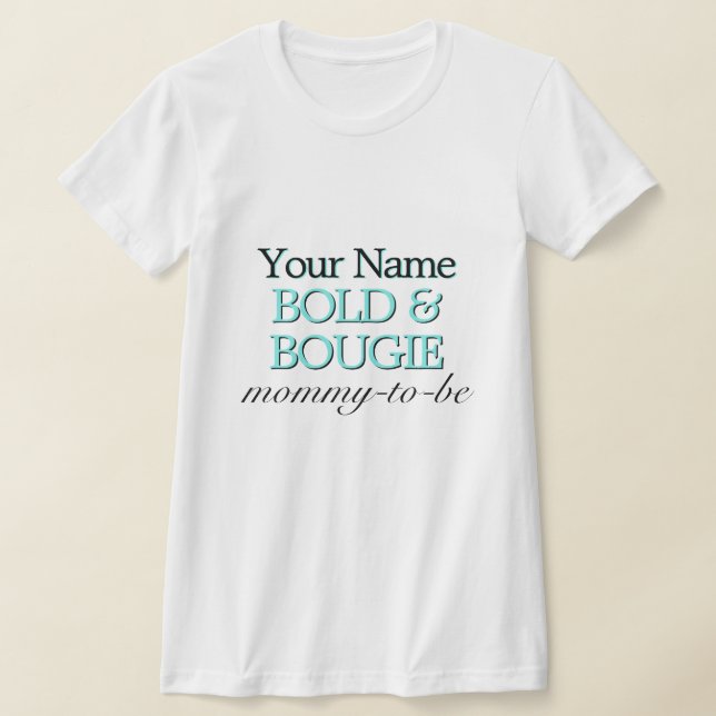 Camiseta Mamãe de Tema Aqua Tiffany é Chá de fraldas (Postura )