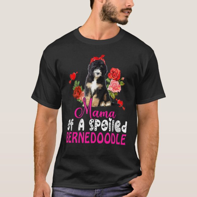 Camiseta Mamãe De Um Cachorro Arco De Cachorro Mole (Frente)