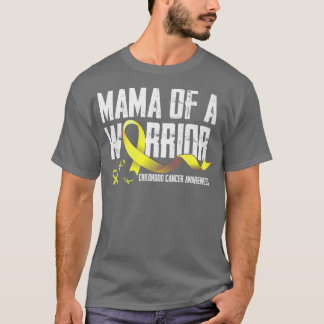 Camiseta Mamãe de um Cancer de infância do Guerreiro T Shir