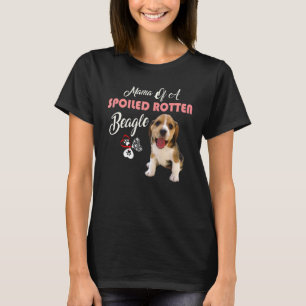Camiseta Mamãe De Um Cão De Beagle Rotten Irritado