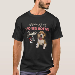 Camiseta Mamãe De Um Cão De Beagle Rotten Irritado