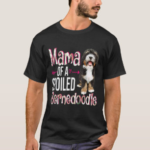 Camiseta Mamãe De Um Dia de as mães Feliz De Bernedoodle Ma