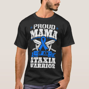 Camiseta Mamãe De Um Guerreiro Ataxia, Fita Dystaxi