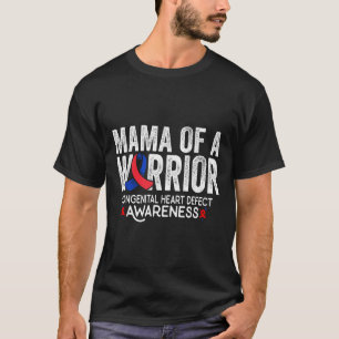 Camiseta Mamãe De Um Guerreiro Defeito Cardíaco Congênita C