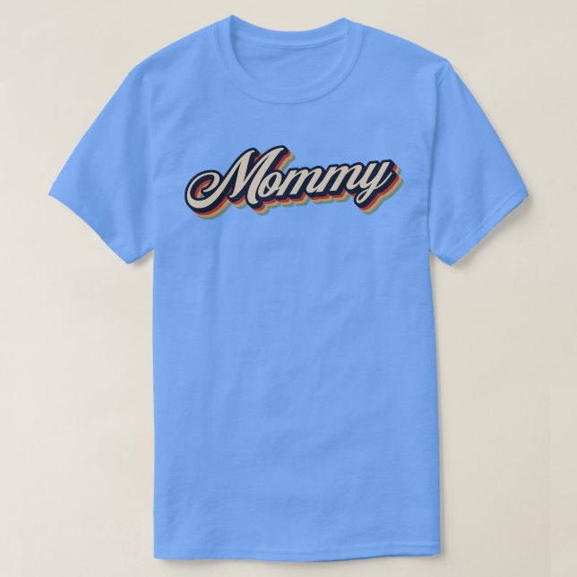 Camiseta Mamãe de Vintage Retro (Frente do Design)