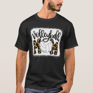 Camiseta Mamãe de Voleibol Leopardo