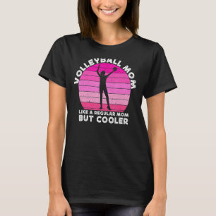 Camiseta Mamãe De Voleibol Orgulhoso Para Mulheres Vintage