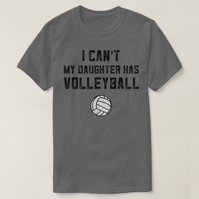 Camiseta Mamãe De Voleibol Presente Que Não Posso Minha Fil (Frente do Design)