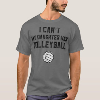 Camiseta Mamãe De Voleibol Presente Que Não Posso Minha Fil