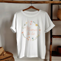 Mamãe deve ser Elegante de flores selvagens