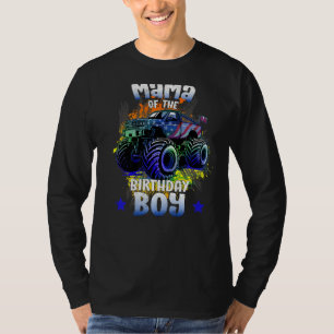 Camiseta Mamãe Do Aniversário Do Monstro Do Aniversário B