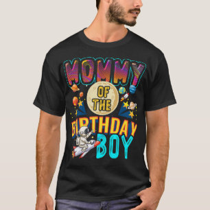 Camiseta Mamãe Do Astronauta Bi, Garoto De Aniversário