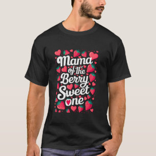 Camiseta Mamãe Do Berry Sweet Um Aniversário Mãe Strawberr