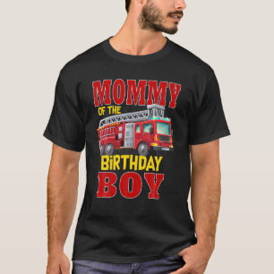 Camiseta Mamãe do Birthday Boy Firecaminhão Matchi