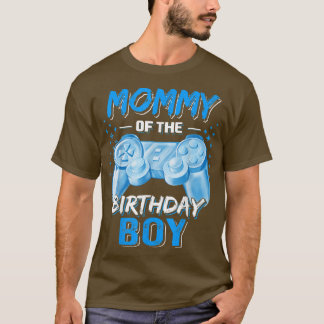 Camiseta Mamãe do Birthday Boy Matching Video Game Birt