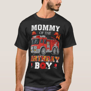 Camiseta Mamãe Do Bombeiro Bombeiro Do Aniversário Pa