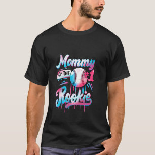 Camiseta Mamãe do Calouro de 1º Aniversário de Beisebol Dri
