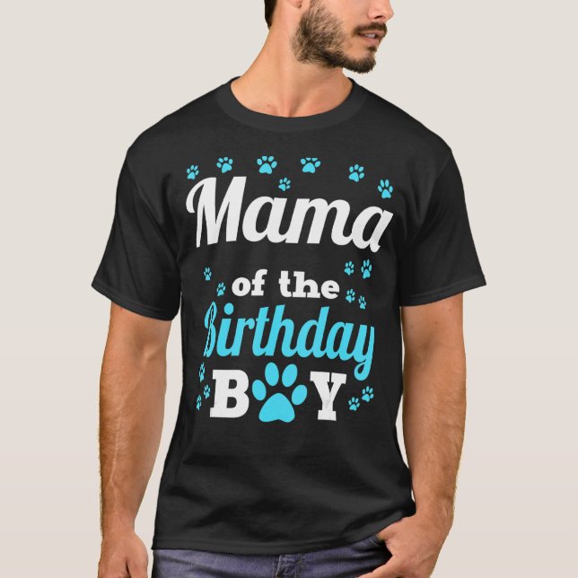Camiseta Mamãe Do Celebrador Do Baile Do Cachorro-De-Aniver (Frente)