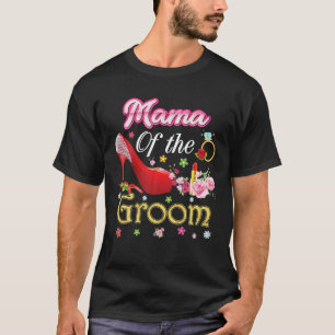 Camiseta Mamãe Do Feliz Casamento Flor Calçado Rosa M