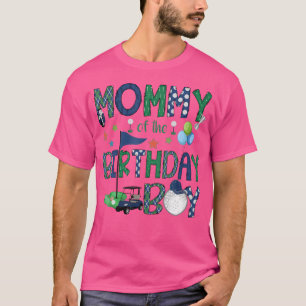 Camiseta Mamãe Do Furo Em Um Do Menino De Aniversário Amant