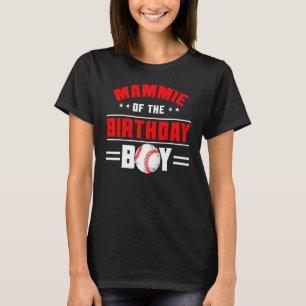Camiseta Mamãe Do Garoto De Aniversário Da Família Tema De