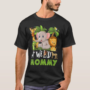 Camiseta Mamãe Do Jardim Zoológico Selvagem Safari