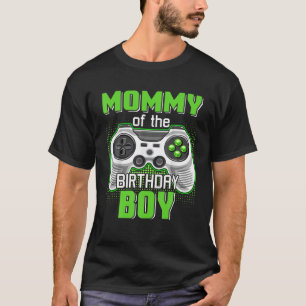 Camiseta Mamãe Do Jogo De Vídeo De Criança De Aniversário,