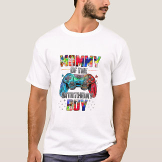 Camiseta Mamãe do menino de aniversário