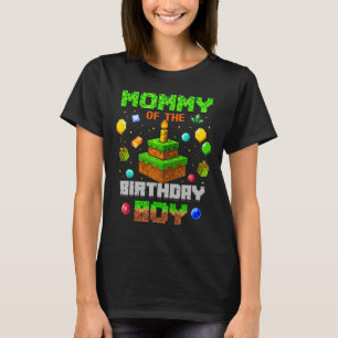 Camiseta Mamãe Do Menino De Aniversário Festa Video Gamer P
