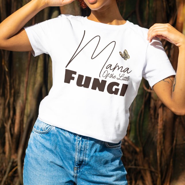 Camiseta Mamãe do Pequeno Fungo Chá de fraldas Caiu (mama of the little fungi mushroom theme fall autumn gifts mother to bee ideas)