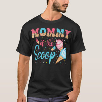 Camiseta Mamãe Do Sorvete De Colher Revelação Do Sexo Do Be