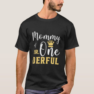 Camiseta Mamãe Do Sr. One Derful primeiro aniversario