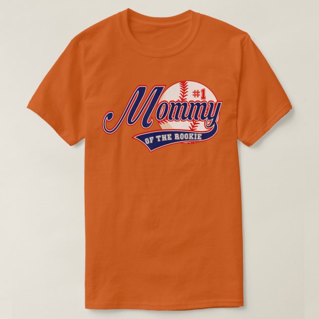 Camiseta Mamãe do Tema Matchi de Baseball do primeiro anive (Frente do Design)