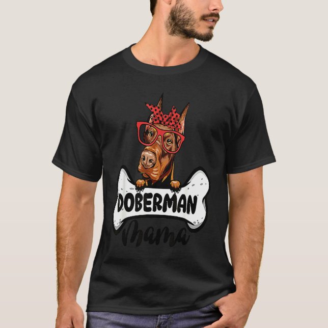 Camiseta Mamãe Doberman (Frente)