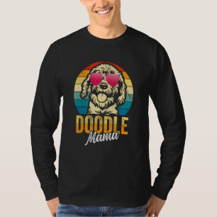Camiseta Mamãe Doodle Mãe Goldendoodle Goldendoodle