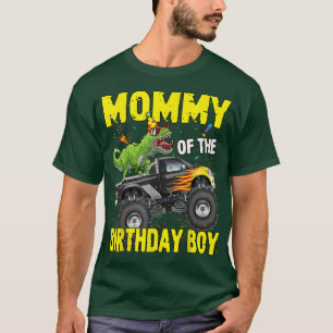 Camiseta Mamãe Dos Dinossauros Do Aniversário T Rex Monster