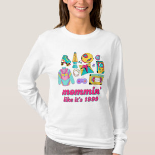 Camiseta Mamãe, é 1999 - Engraçado Mãozinho da Mãe do Y2K