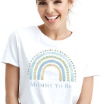 Camiseta Mamãe é Blue Boho Rainbow<br><div class="desc">Mamãe para ser boho Rainbow T-Shirt</div>
