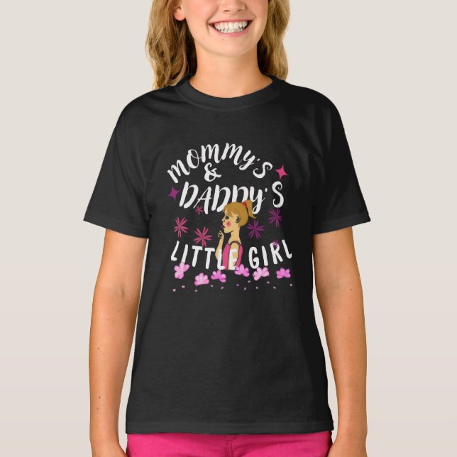 Camiseta Mamãe e Pai Menina (Frente)