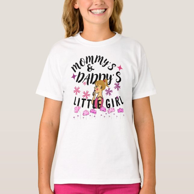 Camiseta Mamãe e Pai Menina (Frente)